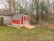Outdoor shed offers ample storage and a convenient ramp for easy access at 608 E Matthews St, Matthews, NC 28105