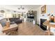 Inviting living room with a fireplace, entertainment center, and comfortable seating at 1029 Dali Blvd, Mount Holly, NC 28120