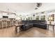 Cozy open-concept living space seamlessly connecting the kitchen, dining, and living areas at 1029 Dali Blvd, Mount Holly, NC 28120