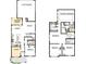 Floor plan featuring first and second story layout at 17021 Malone Ln, Mint Hill, NC 28227