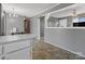 Bright dining area featuring gray walls and view from kitchen counter at 3204 Starrland Dr, Gastonia, NC 28052