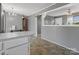 Bright dining area featuring gray walls and view from kitchen counter at 3204 Starrland Dr, Gastonia, NC 28052