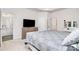 Comfortable main bedroom with a neutral palette, recessed lighting and easy access to the ensuite bath at 3308 Timber Mill Dr, Stallings, NC 28104