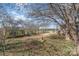 A spacious backyard featuring a shed, mature trees, and plenty of room for outdoor activities at 706 Skinner Rd, Shelby, NC 28152
