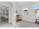 Well-lit bedroom featuring a ceiling fan and a doorway to an adjacent room at 12018 Grey Partridge Dr, Charlotte, NC 28278
