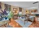 Elegant living room with hardwood floors, detailed decor and ample seating at 13132 Purple Dawn Dr, Charlotte, NC 28213