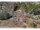 Overhead shot displays the house, pond, trees and overall landscape at 1874 Mcilwain Rd, Lancaster, SC 29720
