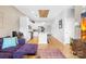Charming open-concept living room and kitchen area perfect for entertaining and relaxing at 2401 Euclid Ave # 306, Charlotte, NC 28203
