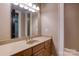 Traditional bathroom vanity featuring a sink, mirror, and storage, blending functionality with classic style at 300 S Main St # K, Salisbury, NC 28144