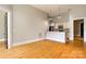Inviting living space with hardwood floors and a modern kitchen at 300 S Main St # K, Salisbury, NC 28144