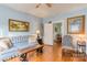 Comfortable living room with hardwood floors, and a view of a dining area at 306 W Marsh St, Salisbury, NC 28144