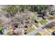 Aerial view of the home showcasing its location and surrounding neighborhood at 512 Rhodes Ave, Kings Mountain, NC 28086