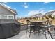 Outdoor patio with gray seating area overlooking the backyard, ideal for entertaining guests and enjoying outdoor living at 531 Red Wolf Ln, Clover, SC 29710