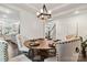 Dining room featuring a wooden table with seating for six and hardwood floors at 531 Red Wolf Ln, Clover, SC 29710
