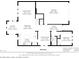 Main level floor plan showing layout of kitchen, living room, dining room, bedroom, garage and approximate square footage at 531 Red Wolf Ln, Clover, SC 29710
