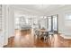 Bright and open kitchen and dining area with hardwood floors and modern appliances at 5717 Closeburn Rd, Charlotte, NC 28210