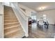 Inviting foyer with staircase, view into the dining area and living spaces at 634 Gants Rd, York, SC 29745