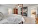 Lovely main bedroom with TV and accent wall, plus ample natural light at 634 Gants Rd, York, SC 29745