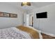 A simple room with bright white walls, and a TV at 203 E 22Nd St, Kannapolis, NC 28083