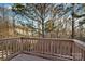 View from the deck showing the privacy of a wooded, backyard space at 3099 Windsor Trace Dr, Fort Mill, SC 29707