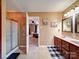 Bathroom featuring a double sink vanity, walk-in shower, and neutral tiling at 3841 Shasta Cir, Clover, SC 29710