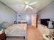 Bedroom with large windows, ceiling fan and ample storage space at 3841 Shasta Cir, Clover, SC 29710