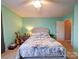 Spacious bedroom offering natural light, a ceiling fan, and carpeted floors at 3841 Shasta Cir, Clover, SC 29710