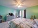 Bedroom with dresser, ceiling fan and stylish decor for a modern look at 3841 Shasta Cir, Clover, SC 29710