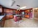 This spacious kitchen features wood cabinets, a center island, and stainless steel appliances at 3841 Shasta Cir, Clover, SC 29710