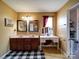 Double sinks, a vanity, and warm beige paint tones are featured in this main bathroom at 3841 Shasta Cir, Clover, SC 29710