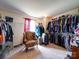 This is a spacious walk-in closet with built-in shelving and ample storage space for clothing and accessories at 3841 Shasta Cir, Clover, SC 29710