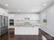 Beautiful kitchen featuring a large island with stainless steel appliances and white cabinetry at 4329 Hunton Dale Nw Rd, Concord, NC 28027