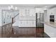 Modern kitchen with white cabinets, stainless steel appliances, and granite countertops at 4329 Hunton Dale Nw Rd, Concord, NC 28027