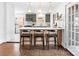 Modern kitchen features an island with barstool seating and globe pendant lighting and a stainless steel appliance package at 5825 Ruth Dr, Charlotte, NC 28215