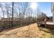A sun-drenched backyard with a deck and trees at 6044 Great Basin Ln, Fort Mill, SC 29707