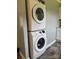 Laundry room featuring a stacked Samsung washer and dryer unit at 948 Shannon Bradley Rd, Gastonia, NC 28052
