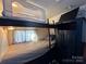 Bunk beds with TV and safety guard at 114 Dove Ln, New London, NC 28127