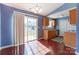 Eat-in kitchen offers wood cabinets, stainless sink and sliding doors to the exterior at 1362 Copper Creek Ln, Fort Mill, SC 29715