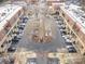 Overhead view of a well-maintained building with ample parking and convenient access for residents and visitors at 3920 Sharon Rd # 208, Charlotte, NC 28211