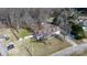Aerial view of property showing well maintained lawn and landscaping at 468 White Oak Branch Rd, Statesville, NC 28625