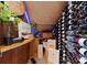 Well-appointed wine cellar featuring custom storage and shelving at 131 The Point Dr, Mooresville, NC 28117