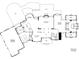 Detailed first floor plan showcasing the layout, dimensions, and room locations of the property at 13215 Claysparrow Rd, Charlotte, NC 28278