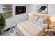 Cozy bedroom with modern decor, plush bedding, and a stylish area rug at 134 Burke Cir, Mooresville, NC 28115