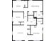 Floor plan showcasing the layout of bedrooms, bathrooms, living room, and eat-in kitchen at 134 Burke Cir, Mooresville, NC 28115