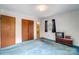 Bedroom with two large closets for storage and plush carpet at 222 Weldon Cir, Mount Holly, NC 28120