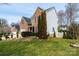 A brick home with an attached garage and manicured lawn at 2622 Rolling Ridge Dr, Hickory, NC 28602