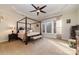 This primary bedroom offers a tray ceiling and lots of natural light at 3046 Denali Way, Rock Hill, SC 29732