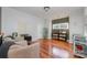 This sitting room features hardwood floors, modern decorations and lots of natural light at 3046 Denali Way, Rock Hill, SC 29732