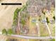 Aerial view of 1.94 acres of land including a home and partial wooded area at 348 Fleetwood Rd, York, SC 29745