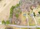 Aerial view of 1.94 acres of land including a home and partial wooded area at 348 Fleetwood Rd, York, SC 29745